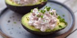 Avocado med skinkefyll