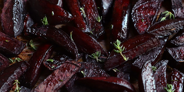 Bakte r�dbeter med balsamico