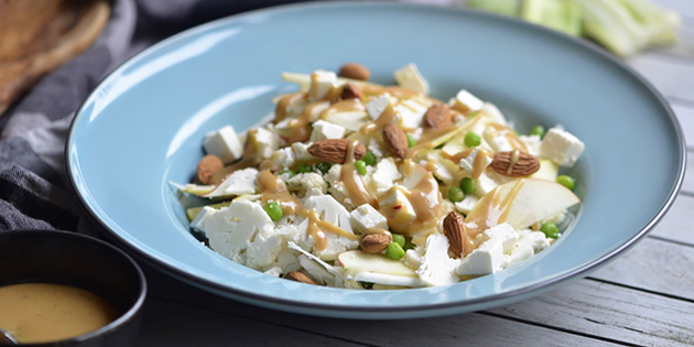 Blomk�lsalat med sennepsdressing
