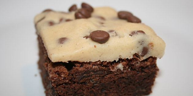 Brownie med cookie dough