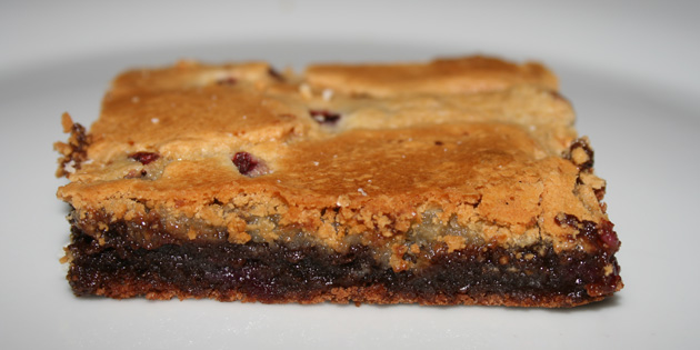 Brownie med hvit og m�rk sjokolade