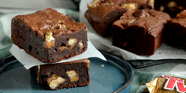 Brownie med Twix