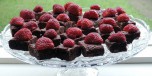 Brownies med jorbær