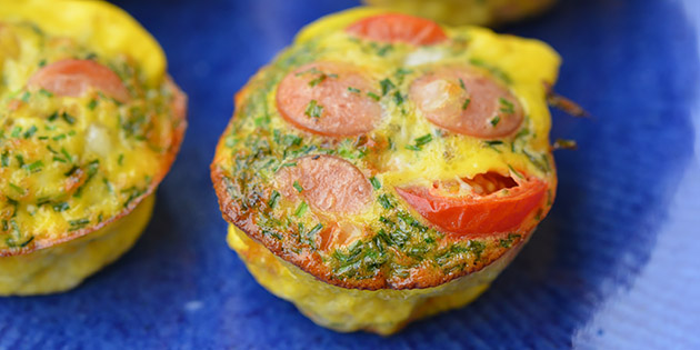 Eggemuffins med p�lser