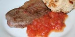 Entrecotê med tomater og oregano