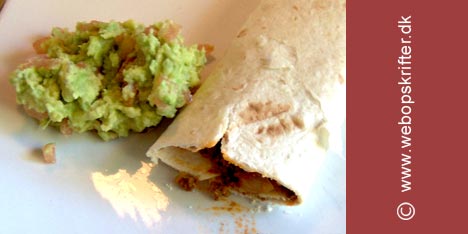 Fylte tortillas med oksekj�tt