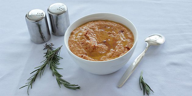 Hummus med r�d paprika