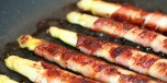 Hvite asparges med bacon
