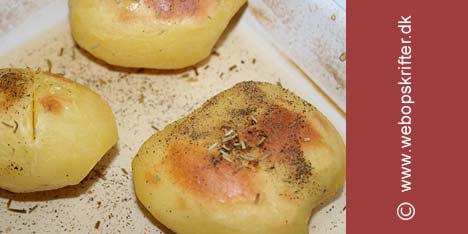 Hvitvinsbakte poteter