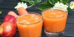 Juice med nektarin, gulrot og mynte