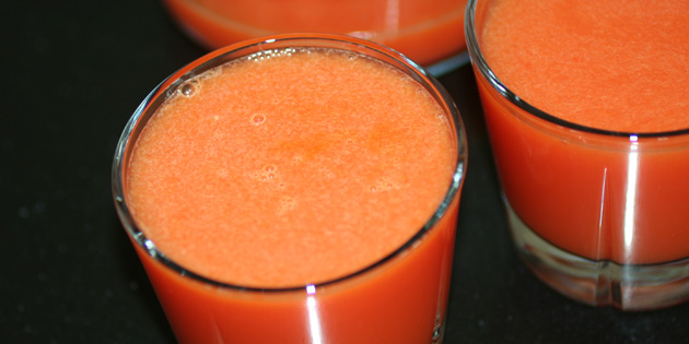 Juice med r�d paprika