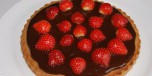 Kake med jordbær