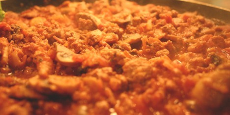 Kj�ttsaus med bacon