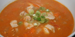 Kyllingsuppe med kokosmelk