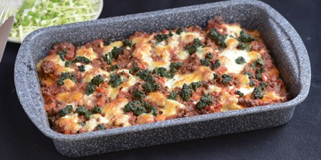 Lasagne med s�tpotet
