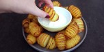 Mini hasselbackpoteter