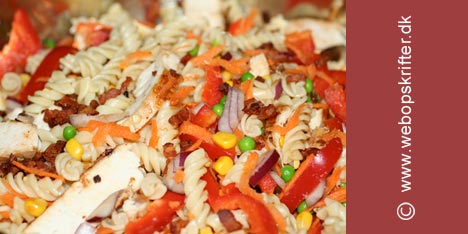 Oppskrift p� pastasalat