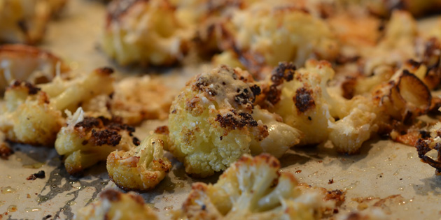 Ovnsbakt blomk�l med parmesan
