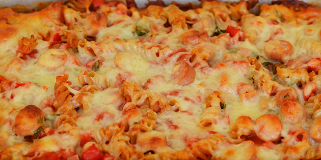 Pastagrateng med p�lser