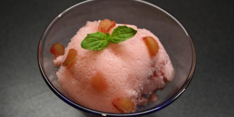 Rabarbrasorbet