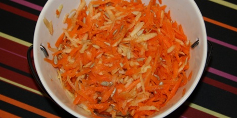 R�kostsalat med god dressing