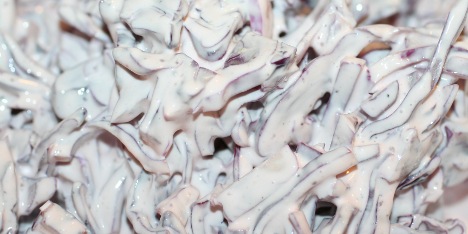 Salat med r�dk�l og creme fraiche