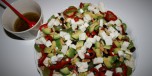Salat med spisskl og avokado