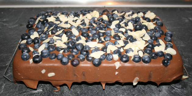Sjokoladekake med sjokoladebiter