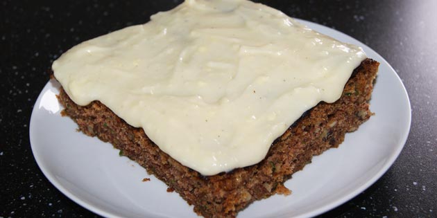 Squashkake med fl�teostglasur