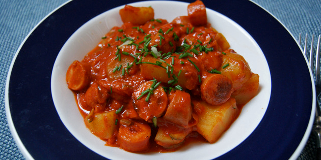 Sunn p�lsegryte med poteter