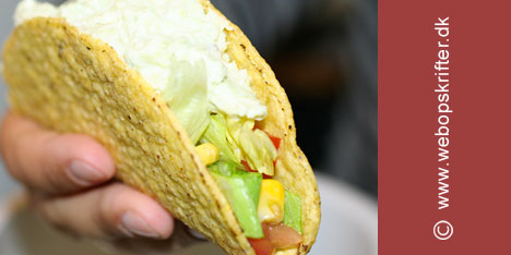 Tacos med avokadodressing