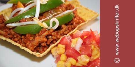 Tacoskjell med tomatrelish