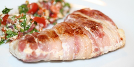 Torsk med bacon