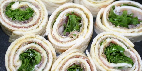 Tortillas med parmaskinke