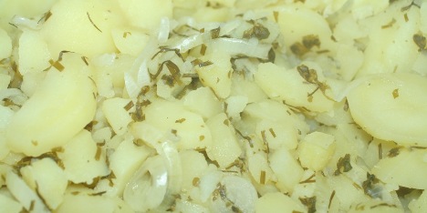 Varm potetsalat