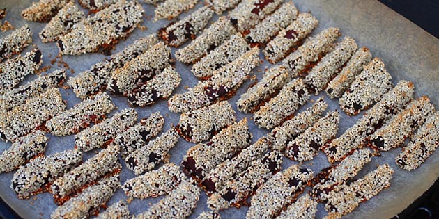 Bakte r�dbeter med sesam