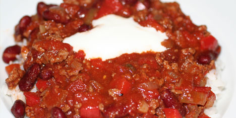 Chili con carne med sjokolade