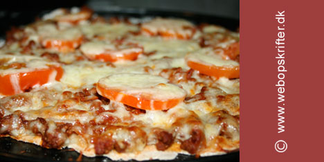 Enkel oppskrift p� pizza