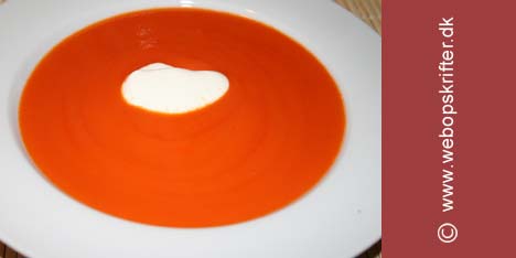 Oppskrift p� ferdig tomatsuppe