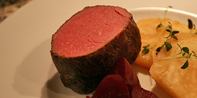 Indrefilet av okse i sous vide