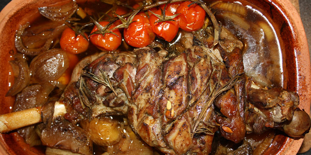 Lammel�r i leirgryte