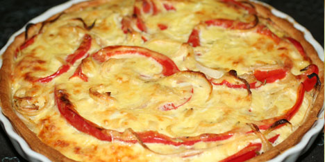 L�k og paprika terte