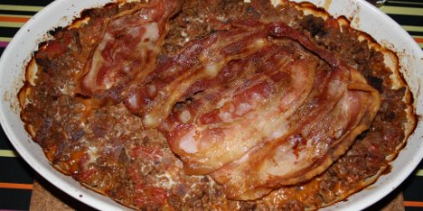 Moussaka med bacon