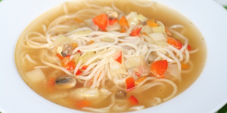 Oppskrift p� nudelsuppe
