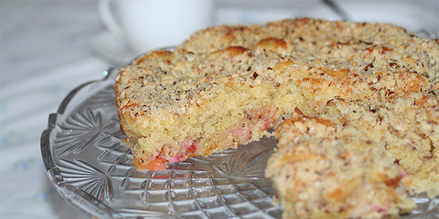 Plommekake med smuldredeig