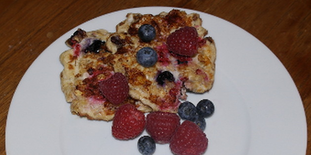 Proteinpannkaker med b�r