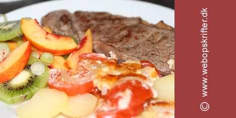 Stekte gr�nnsaker med mozzarella