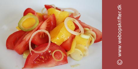 Tomatsalat med mango og kjrlighetsfrukt
